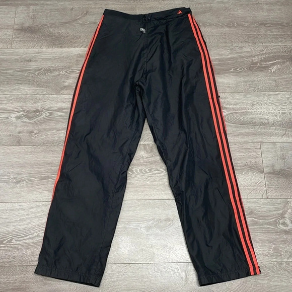 Adidas Vintage Mesh Lined 3 Stripe Track Windbreaker Pants AUZ001 Large - Picture 7 of 16